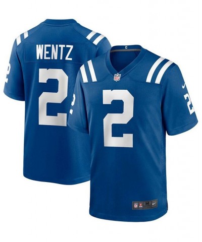 Men's Carson Wentz Royal Indianapolis Colts Game Jersey $48.10 Jersey