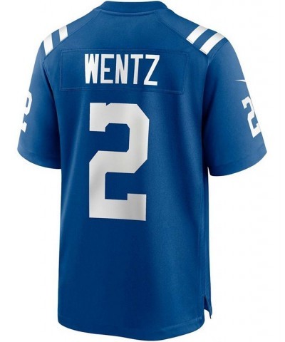 Men's Carson Wentz Royal Indianapolis Colts Game Jersey $48.10 Jersey