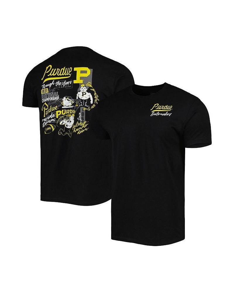 Men's Black Purdue Boilermakers Vintage-Like Through the Years Two-Hit T-shirt $22.94 T-Shirts