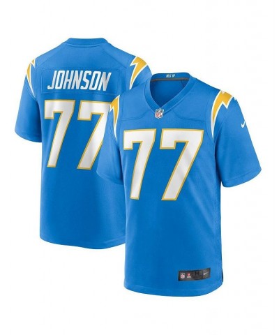 Men's Zion Johnson Powder Blue Los Angeles Chargers 2022 NFL Draft First Round Pick Game Jersey $58.80 Jersey