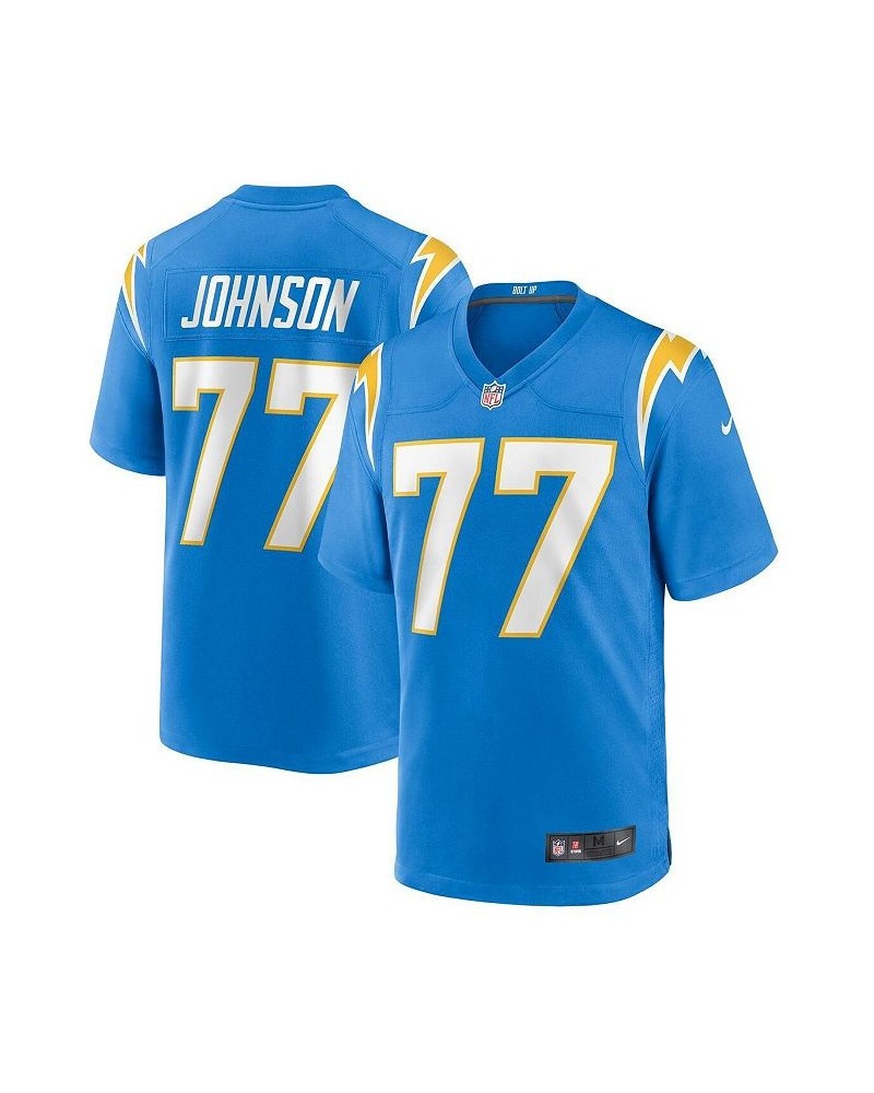 Men's Zion Johnson Powder Blue Los Angeles Chargers 2022 NFL Draft First Round Pick Game Jersey $58.80 Jersey