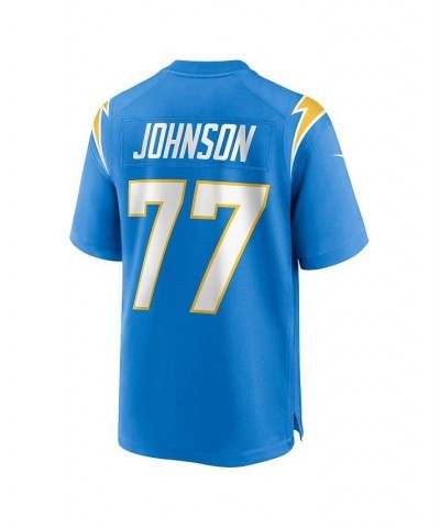 Men's Zion Johnson Powder Blue Los Angeles Chargers 2022 NFL Draft First Round Pick Game Jersey $58.80 Jersey