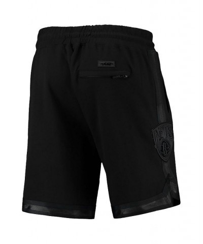 Men's Brooklyn Nets Triple Black Gloss Shorts $35.70 Shorts