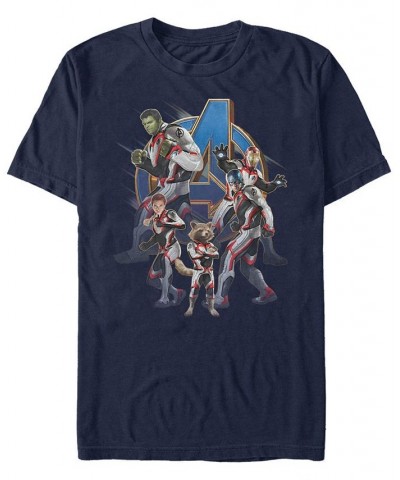 Marvel Men's Avengers Endgame Suit Group, Short Sleeve T-shirt Blue $15.40 T-Shirts