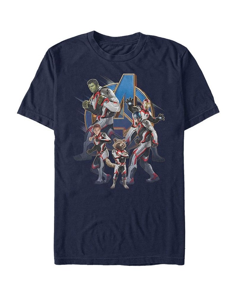 Marvel Men's Avengers Endgame Suit Group, Short Sleeve T-shirt Blue $15.40 T-Shirts