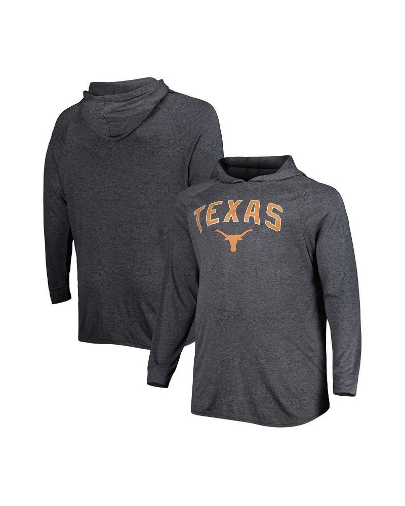 Men's Gray Texas Longhorns Big and Tall Wingman Raglan Hoodie T-shirt $27.30 T-Shirts