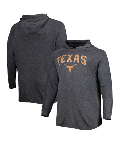 Men's Gray Texas Longhorns Big and Tall Wingman Raglan Hoodie T-shirt $27.30 T-Shirts