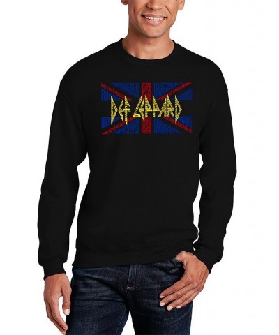 Men's Word Art Def Leppard Sweatshirt $21.00 Sweatshirt