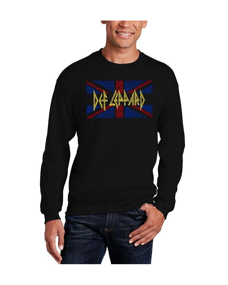 Men's Word Art Def Leppard Sweatshirt $21.00 Sweatshirt