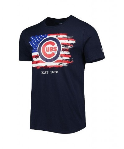 Men's Navy Chicago Cubs 4th of July Jersey T-shirt $22.56 T-Shirts