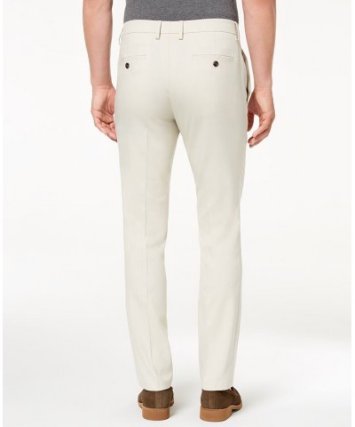 Men's Slim-Fit Stretch Dress Pants Off White $25.43 Pants