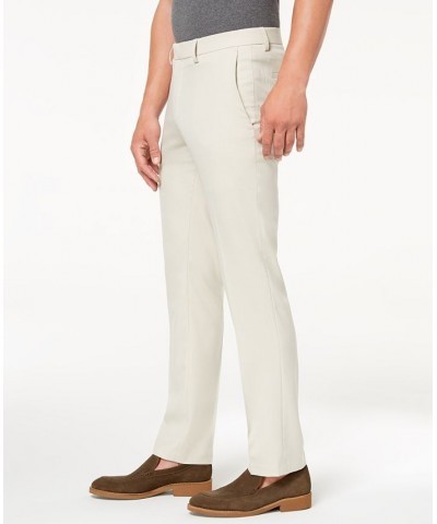 Men's Slim-Fit Stretch Dress Pants Off White $25.43 Pants