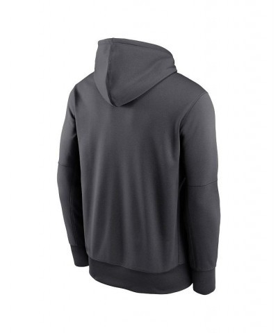 Men's Anthracite New York Giants Prime Logo Name Split Pullover Hoodie $39.60 Sweatshirt