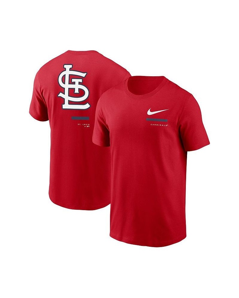 Men's Red St. Louis Cardinals Over the Shoulder T-shirt $25.49 T-Shirts