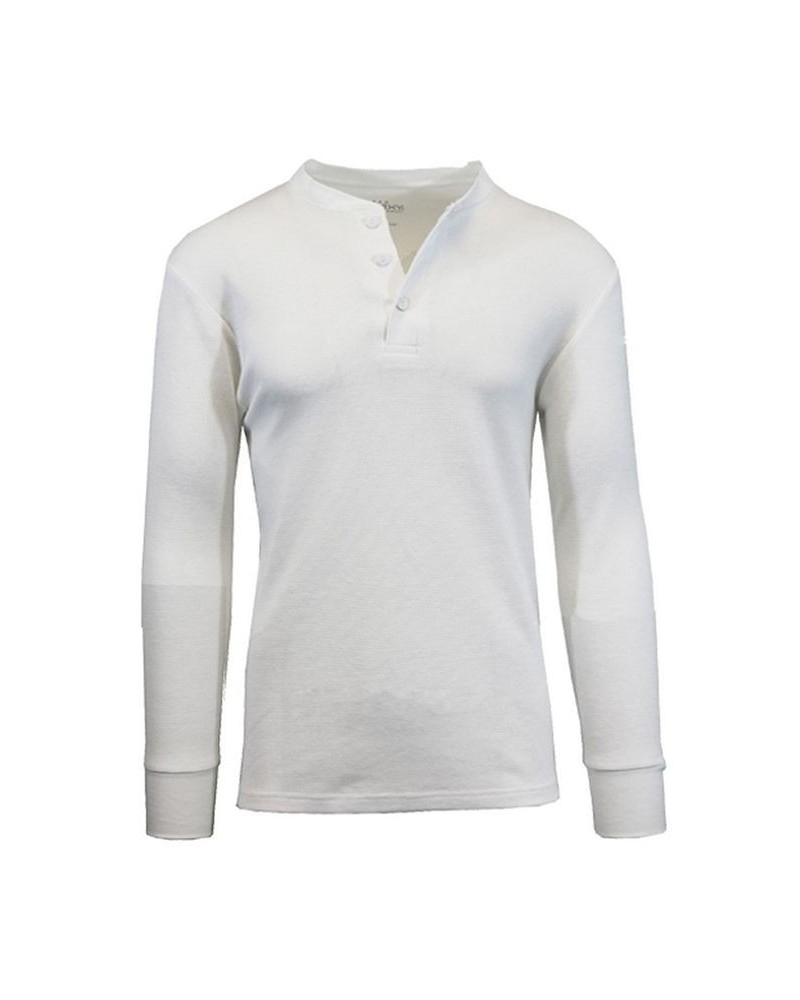 Men's Long Sleeve Thermal Henley Tee PD02 $15.75 T-Shirts