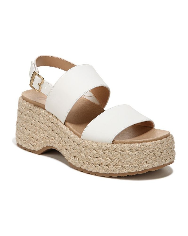 Women's Delaney Platform Sandals White $40.80 Shoes