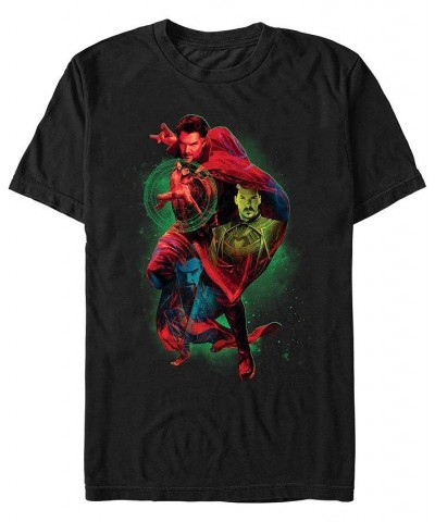 Men's Likeness Doctor Strange Movie 2 Trio Fade Short Sleeve T-shirt Black $17.15 T-Shirts