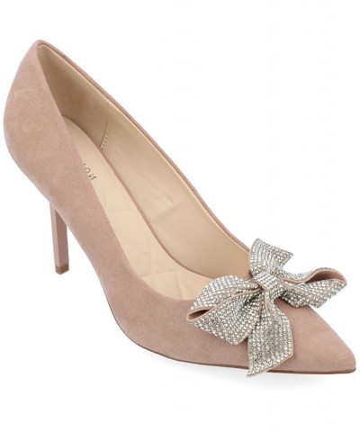 Women's Marcie Rhinestone Bow Pumps PD03 $46.20 Shoes