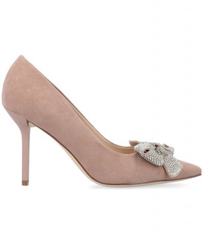 Women's Marcie Rhinestone Bow Pumps PD03 $46.20 Shoes