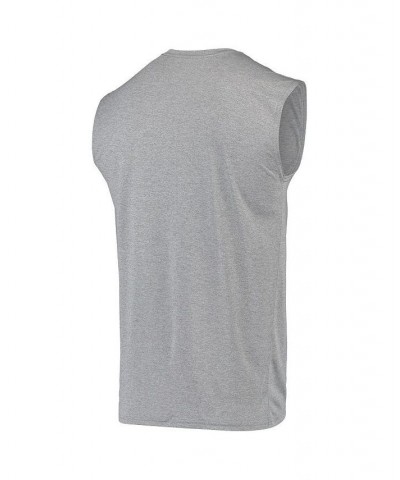 Men's Heathered Gray Ohio State Buckeyes Wordmark Drop Legend Performance Tank Top $23.00 T-Shirts