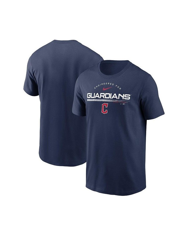 Men's Navy Cleveland Guardians Team Engineered Performance T-shirt $23.00 T-Shirts