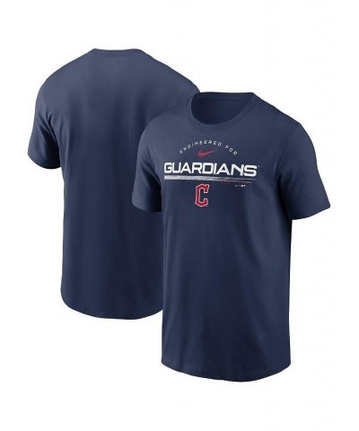 Men's Navy Cleveland Guardians Team Engineered Performance T-shirt $23.00 T-Shirts