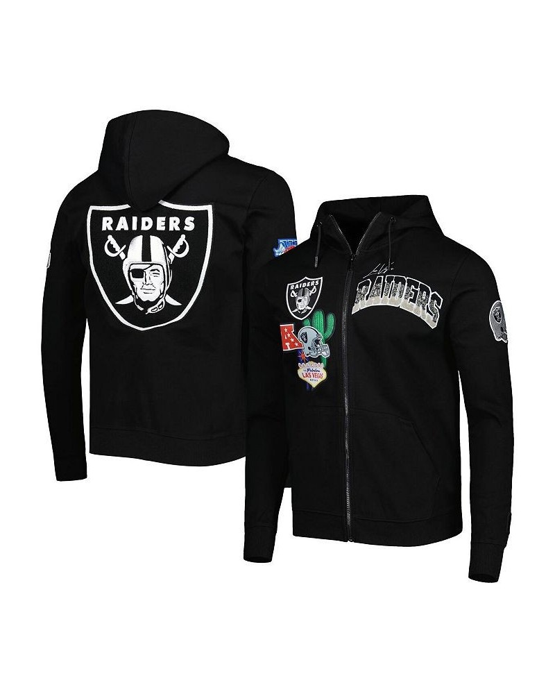 Men's Black Las Vegas Raiders Hometown Full-Zip Hoodie $37.45 Sweatshirt