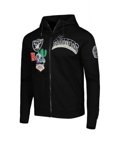 Men's Black Las Vegas Raiders Hometown Full-Zip Hoodie $37.45 Sweatshirt