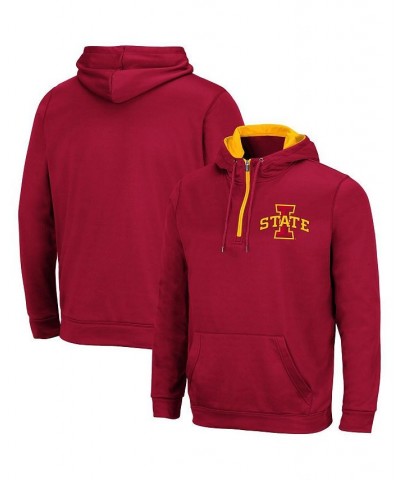 Men's Cardinal Iowa State Cyclones Harbor Quarter-Zip Hoodie $23.50 Sweatshirt