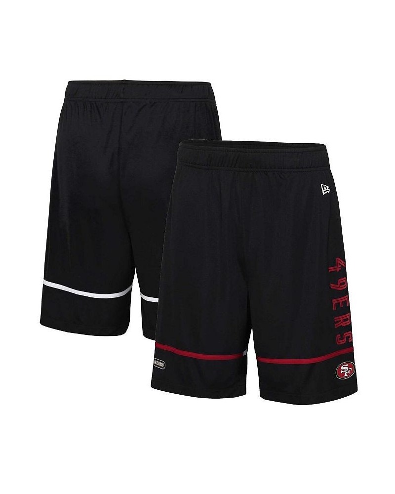 Men's Black San Francisco 49ers Combine Authentic Rusher Training Shorts $22.78 Shorts