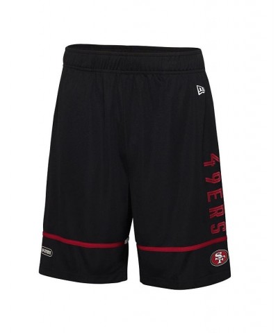 Men's Black San Francisco 49ers Combine Authentic Rusher Training Shorts $22.78 Shorts