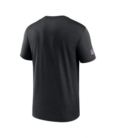 Men's Black Carolina Panthers Sideline Infograph Performance T-shirt $25.99 T-Shirts