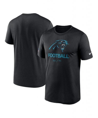 Men's Black Carolina Panthers Sideline Infograph Performance T-shirt $25.99 T-Shirts