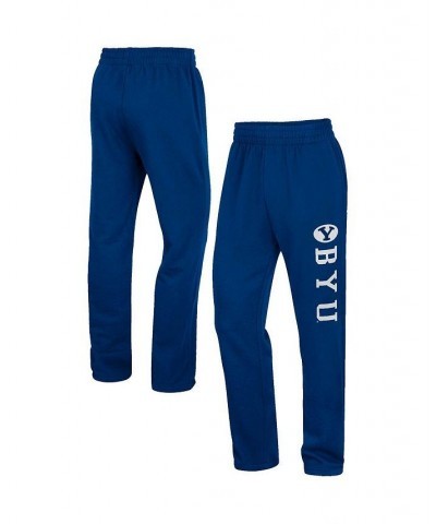 Men's Navy BYU Cougars Wordmark Pants $29.69 Pants