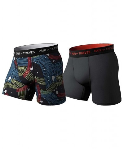 Men's SuperFit 2-Pk. Logo Waistband Boxer Briefs Multi $18.89 Underwear