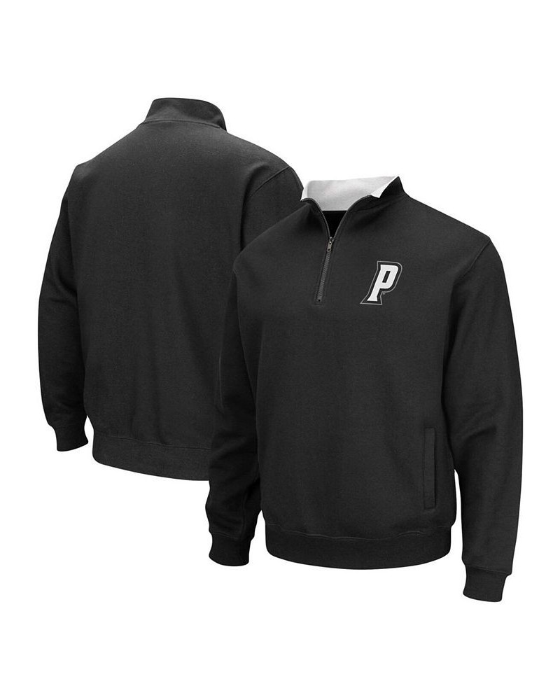 Men's Black Providence Friars Tortugas Logo Quarter-Zip Jacket $35.99 Sweatshirt