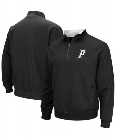 Men's Black Providence Friars Tortugas Logo Quarter-Zip Jacket $35.99 Sweatshirt