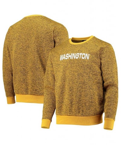 Men's Gold Washington Football Team Colorblend Pullover Sweater $27.00 Sweaters