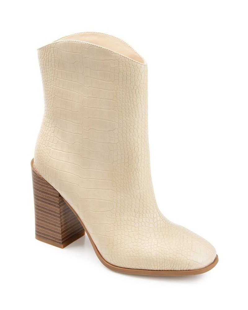 Women's Brekinn Western Bootie Ivory/Cream $55.00 Shoes