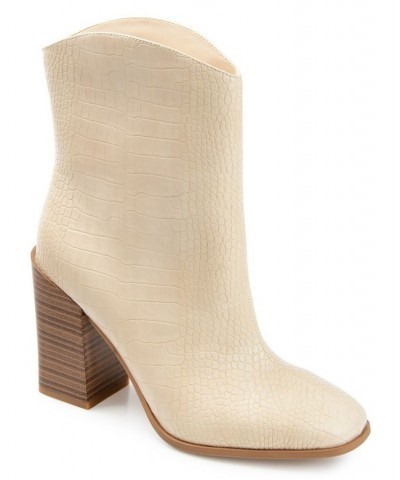 Women's Brekinn Western Bootie Ivory/Cream $55.00 Shoes