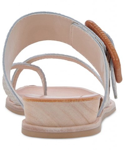 Women's Perris Slip-On Thong Demi-Wedge Sandals White $34.10 Shoes