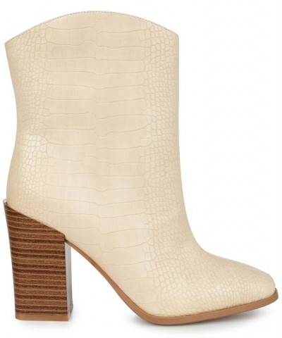 Women's Brekinn Western Bootie Ivory/Cream $55.00 Shoes