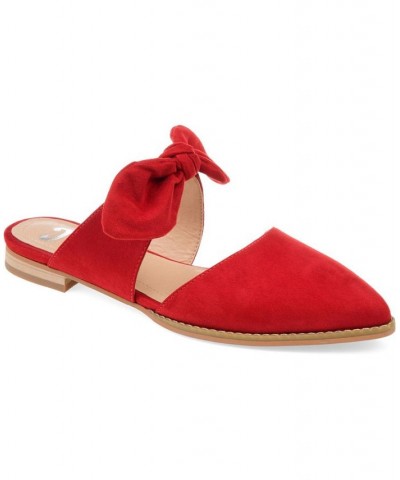 Women's Telulah Flats Red $43.19 Shoes