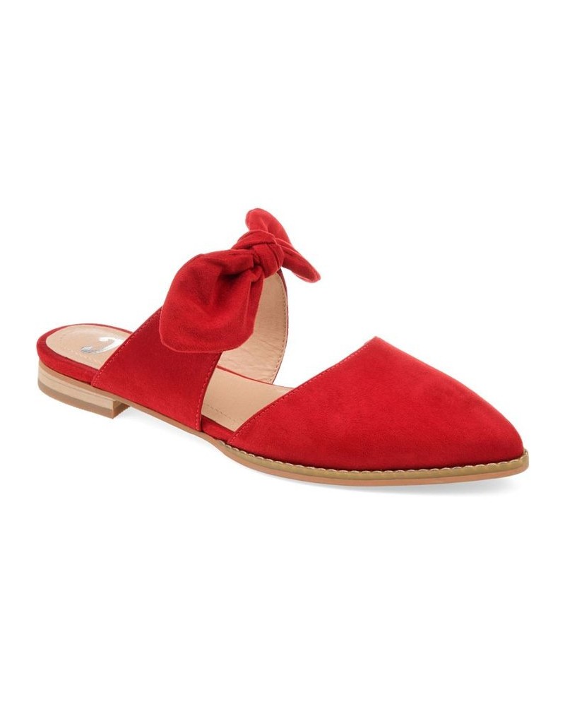 Women's Telulah Flats Red $43.19 Shoes