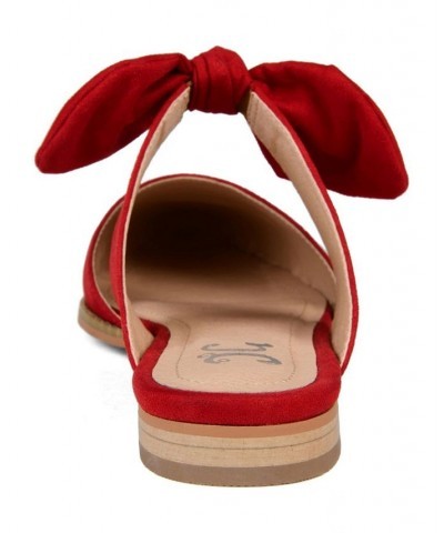 Women's Telulah Flats Red $43.19 Shoes