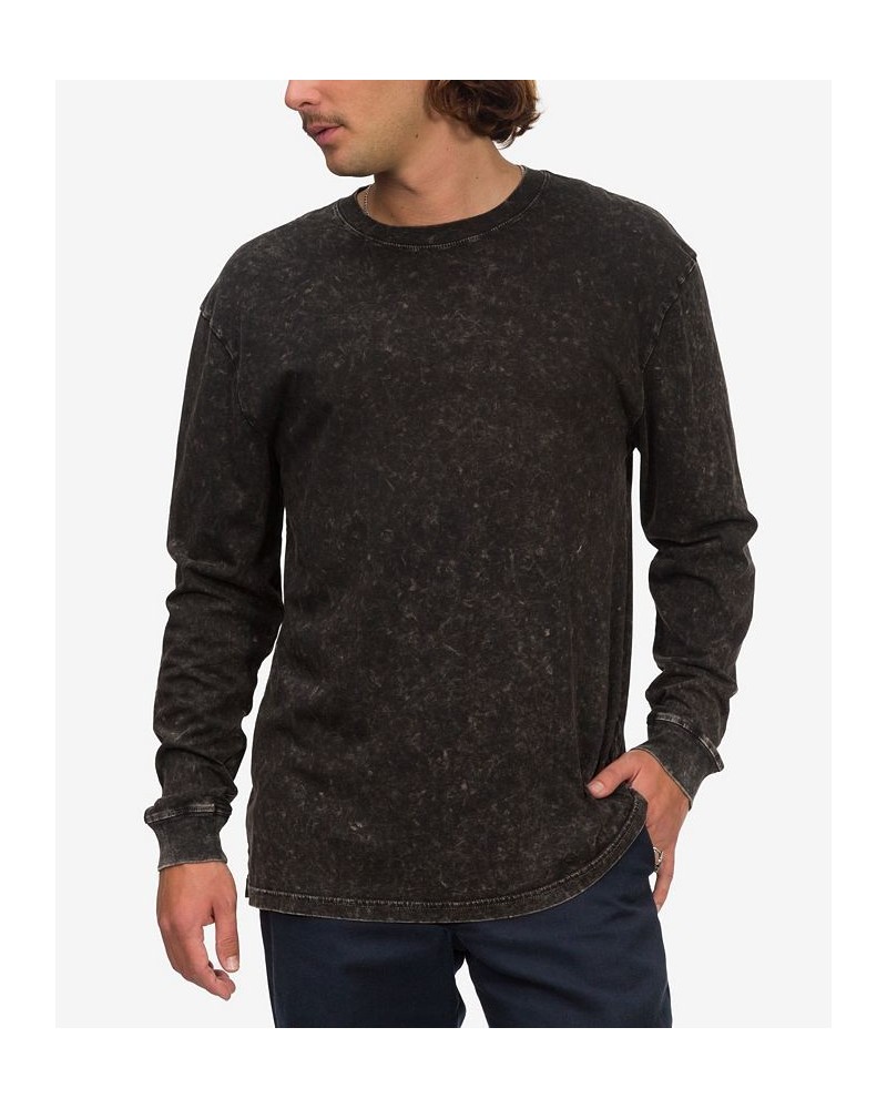 Men's Kendrick Long Sleeve Knit T-shirt Black $13.89 T-Shirts