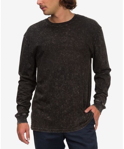 Men's Kendrick Long Sleeve Knit T-shirt Black $13.89 T-Shirts