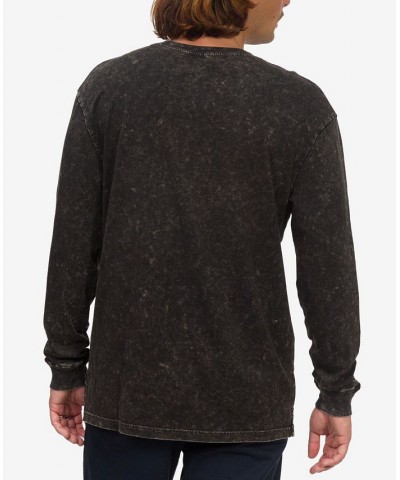 Men's Kendrick Long Sleeve Knit T-shirt Black $13.89 T-Shirts