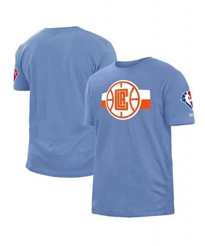 Men's Blue LA Clippers 2021/22 City Edition Brushed Jersey T-shirt $21.23 T-Shirts