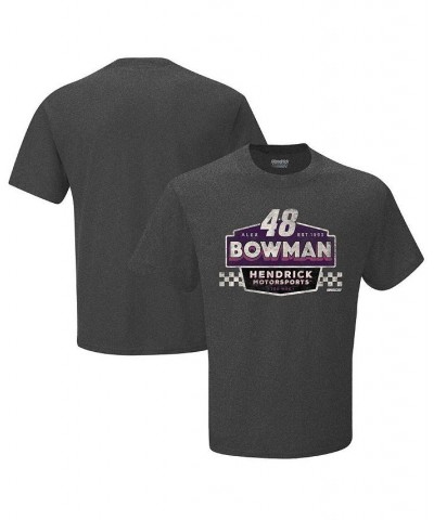 Men's Heather Charcoal Alex Bowman Vintage-Inspired Duel T-shirt $15.75 T-Shirts